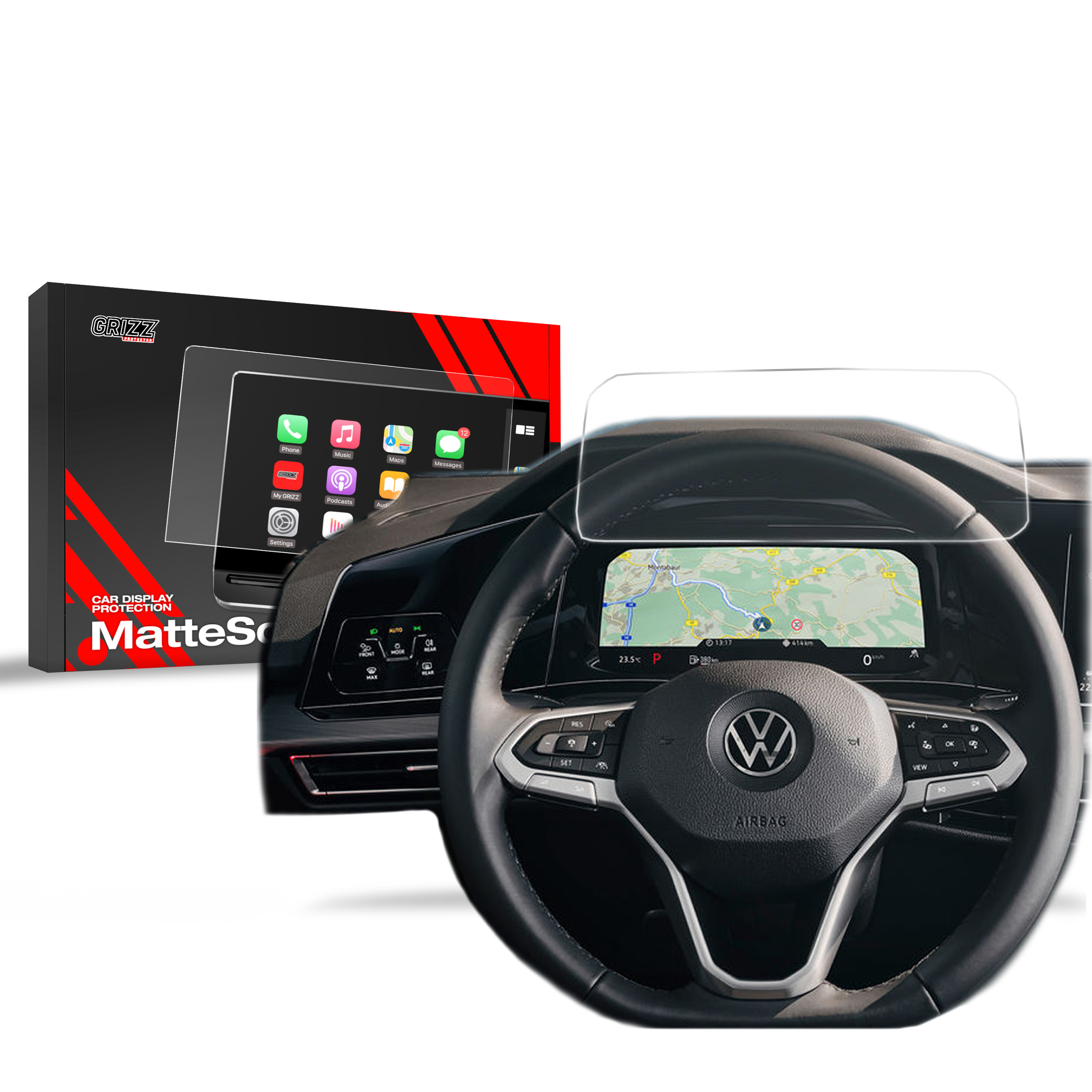 Ochrana displeje MatteScreen, VW Golf VIII, 2020-2024, Hatchback, Digital Cockpit