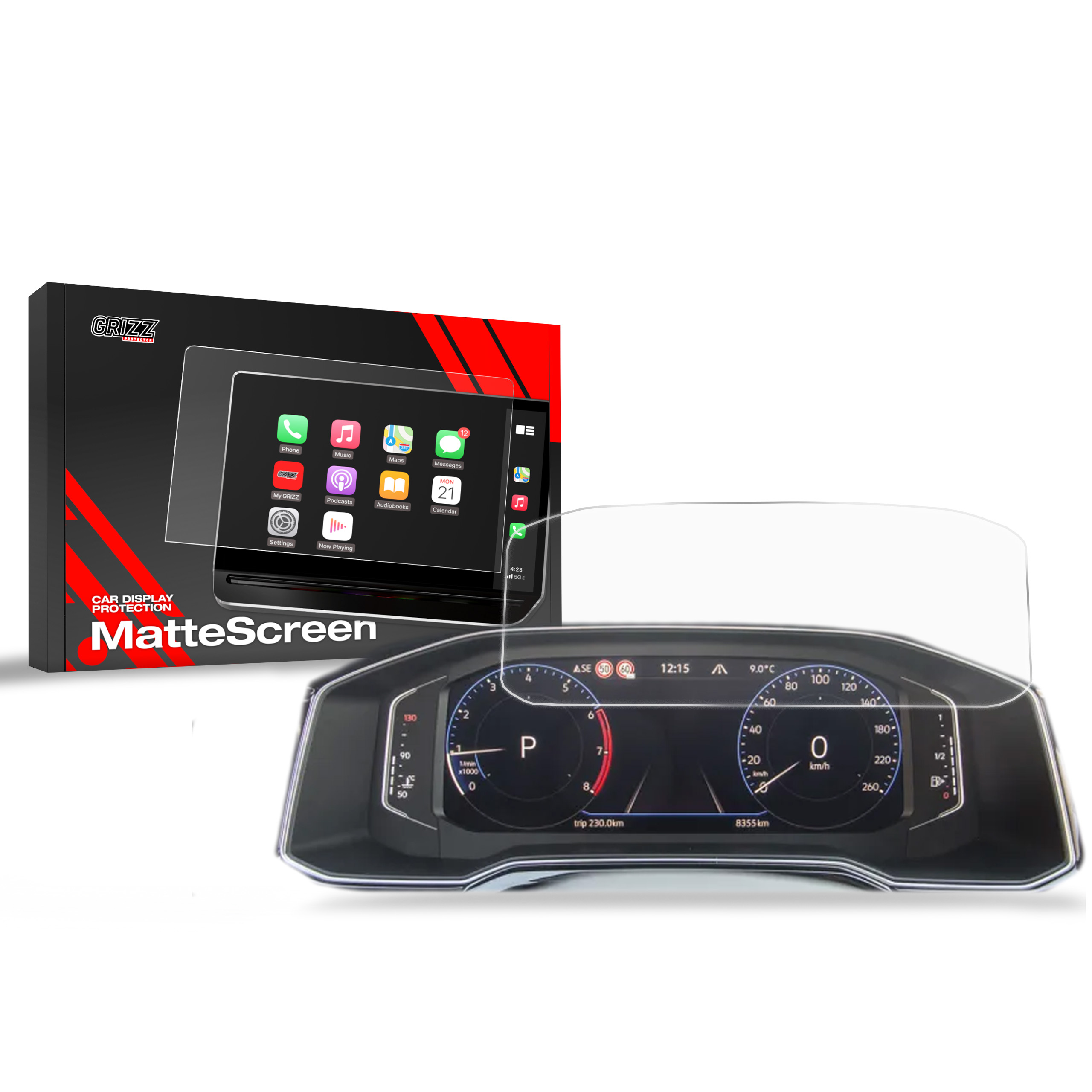 Ochrana displeje MatteScreen, VW Passat B8, 2020-2023, Virtual Cockpit Pro, Display 10,25"