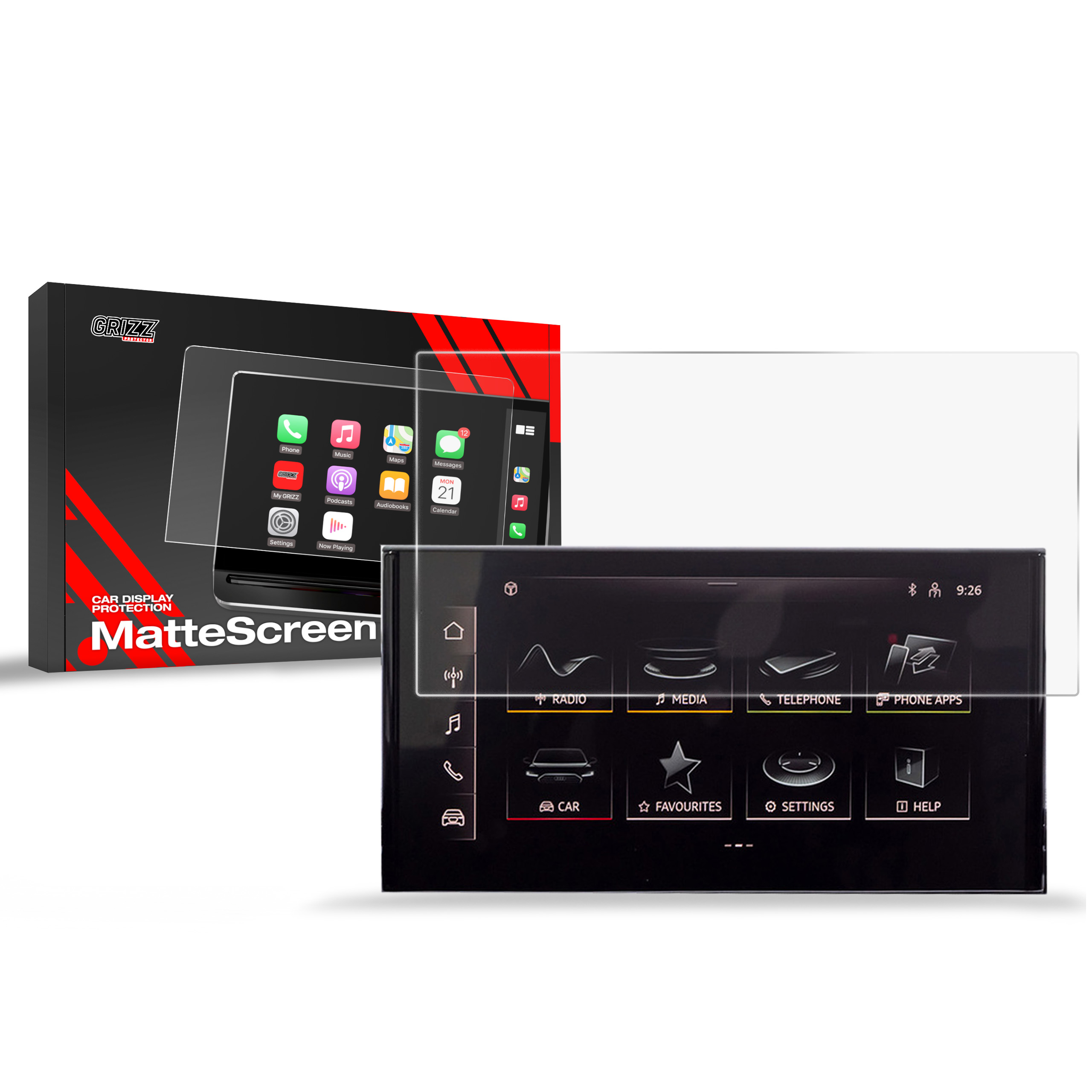 Ochrana displeje MatteScreen, Audi A4, B9, 2015-2024, Display 10,1"