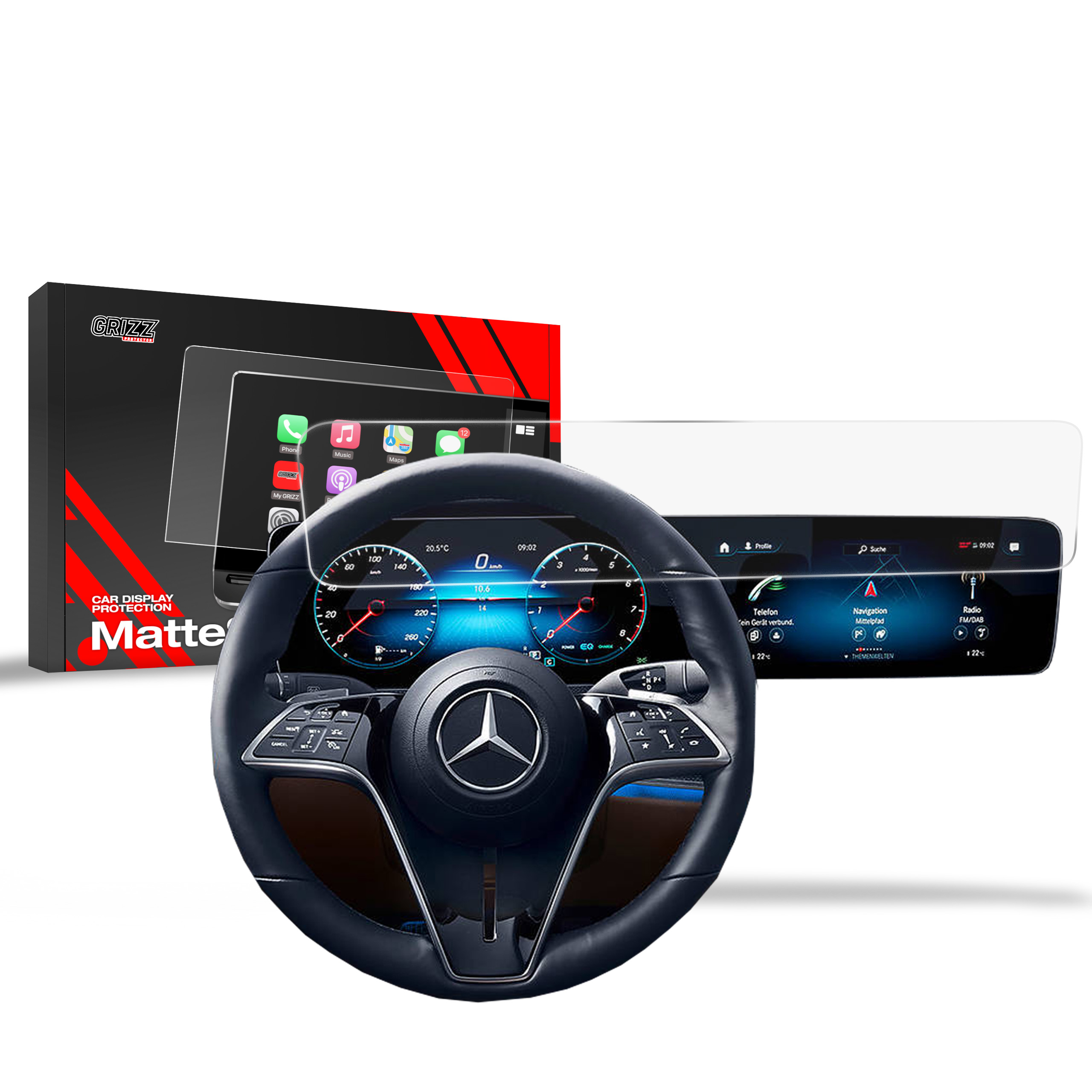 Ochrana displeje MatteScreen, Mercedes GLS II, X167, 2019- ,