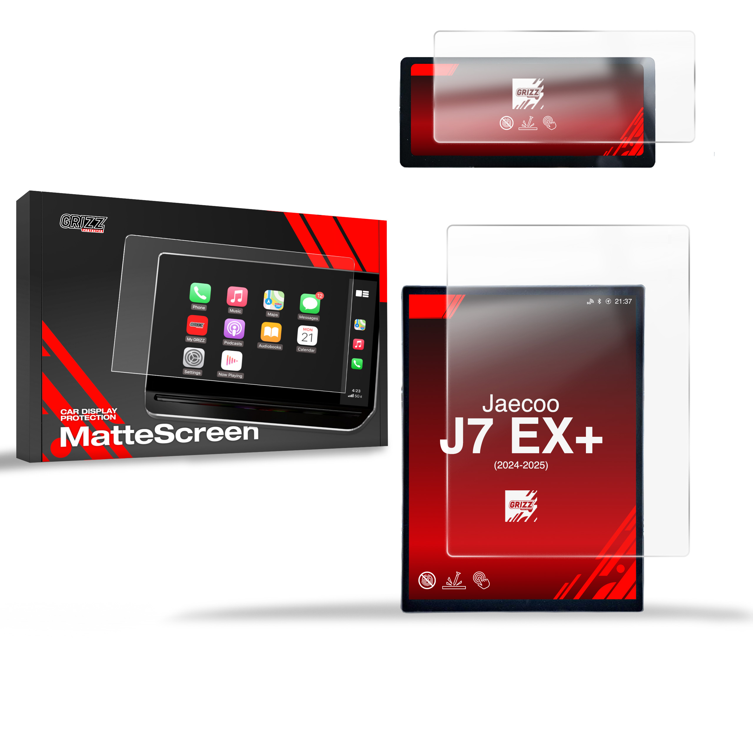 Ochranná fólie na display 2v1 Matte, Jaecoo J7, 2023- , Display EX+14,8"