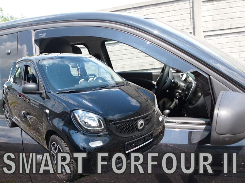 Větrné clony - ofuky oken (deflektory, plexi), Smart Forfour II, 2014- , 5 dveř.
