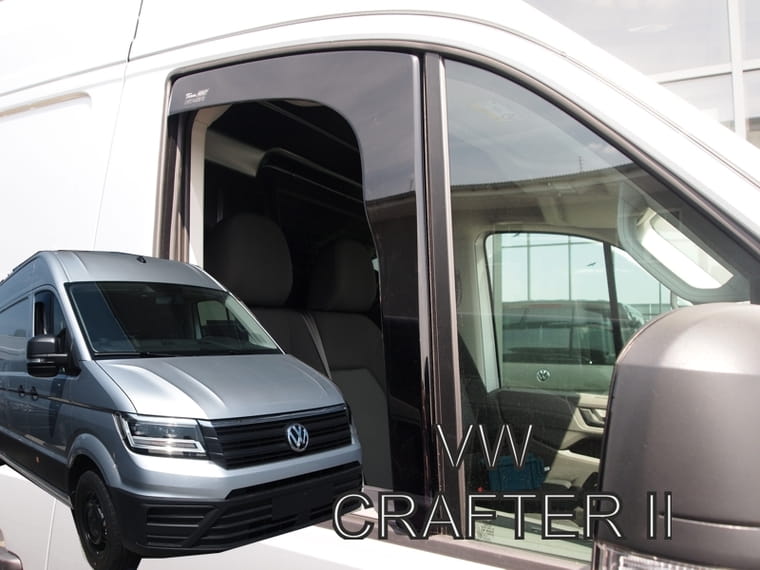Větrné clony - ofuky oken (deflektory, plexi), VW Crafter II, 2016-