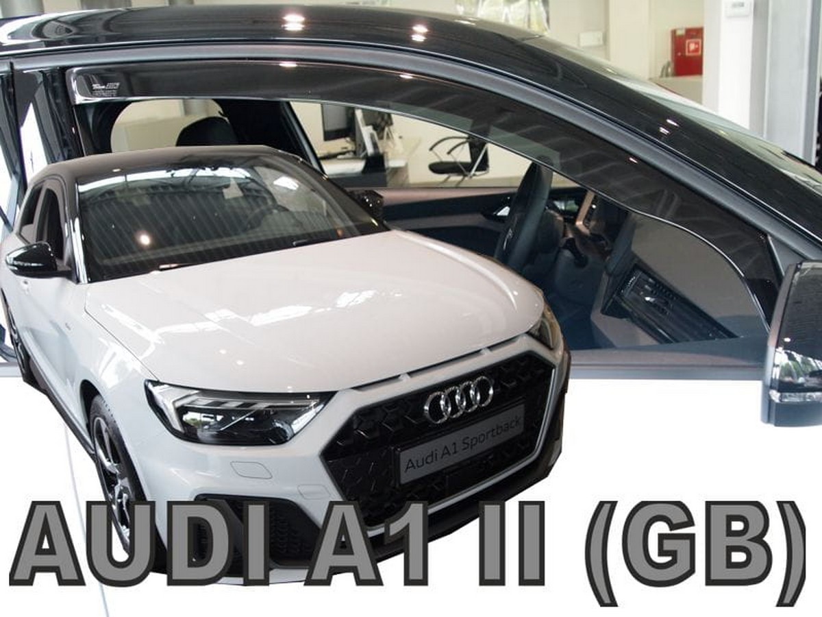 Větrné clony - ofuky oken (deflektory, plexi), Audi A1 II, 2018- , přední