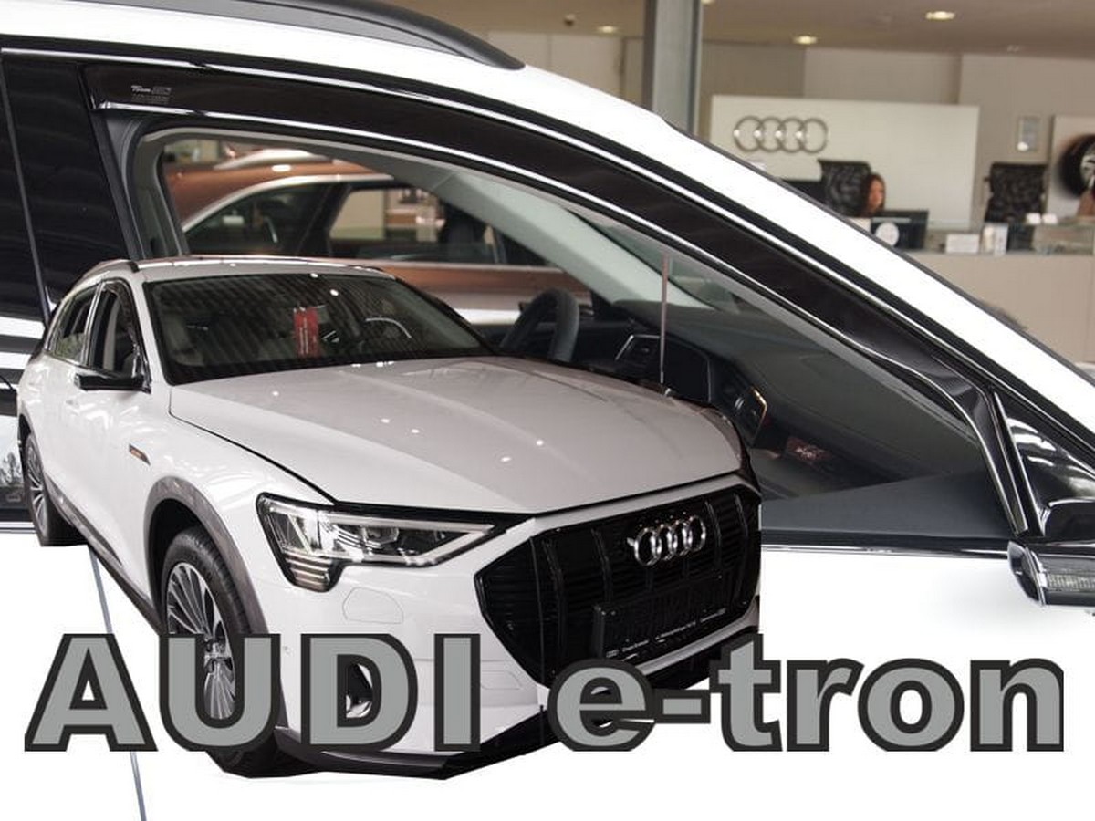 Větrné clony - ofuky oken (deflektory, plexi), Audi E-Tron, 2018- , přední