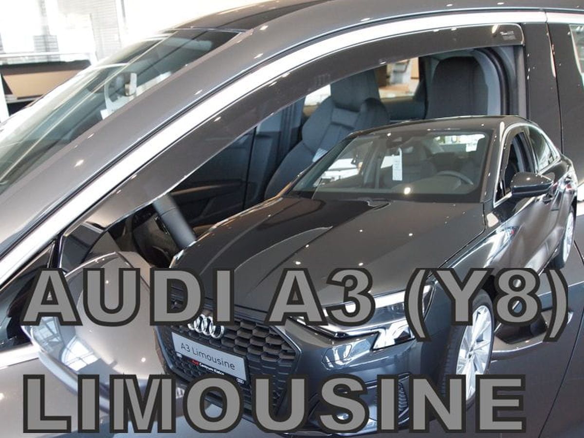 Větrné clony - ofuky oken (deflektory, plexi), Audi A3 IV, 2020- , Sportback, Limousine, přední