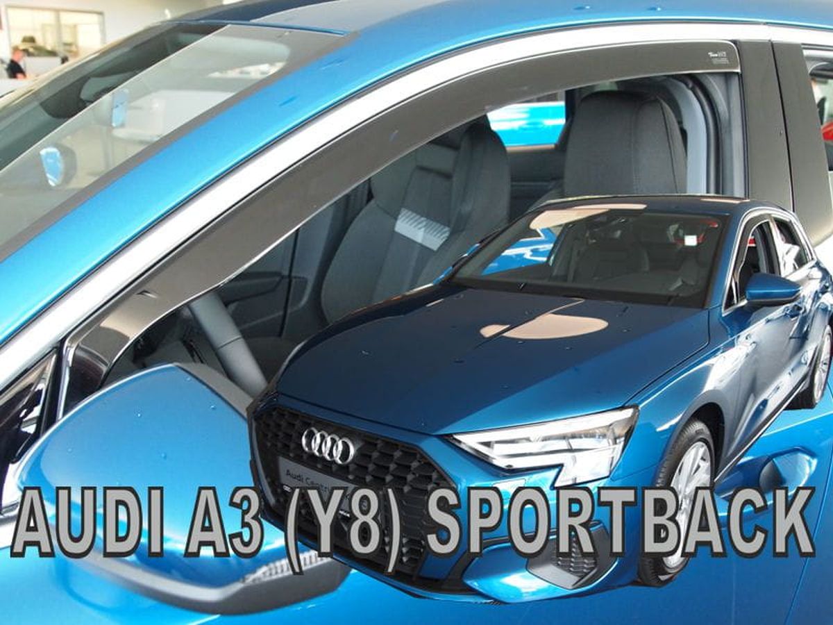 Větrné clony - ofuky oken (deflektory, plexi), Audi A3 IV, 2020- , Sportback, Limousine, přední