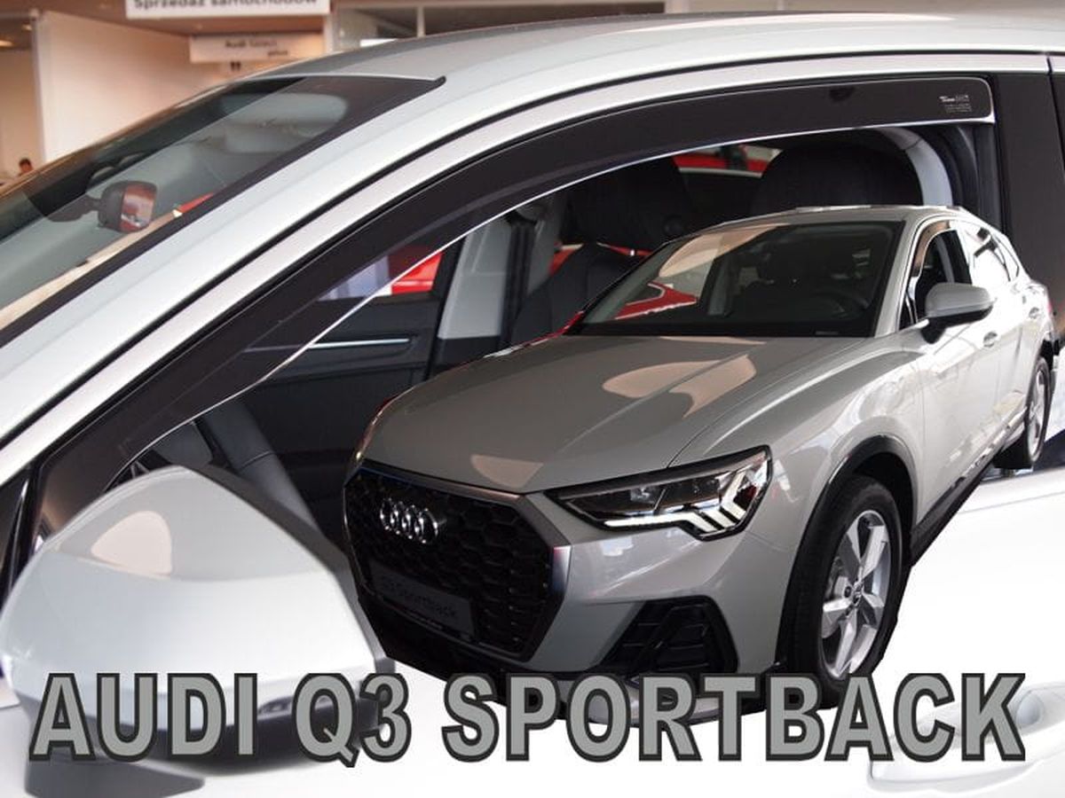 Větrné clony - ofuky oken (deflektory, plexi), Audi Q3, 2019-2025, Sportback, přední