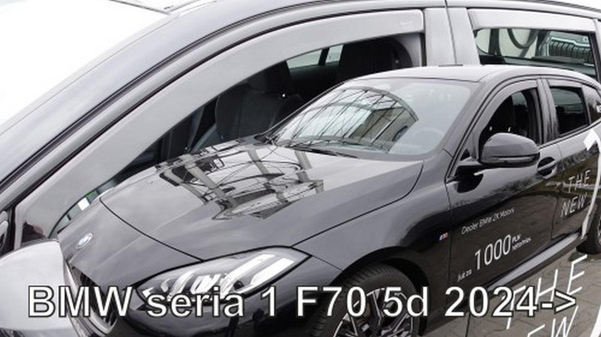 Větrné clony - ofuky oken (deflektory, plexi), BMW 1, F70, 2024- , přední + zadní