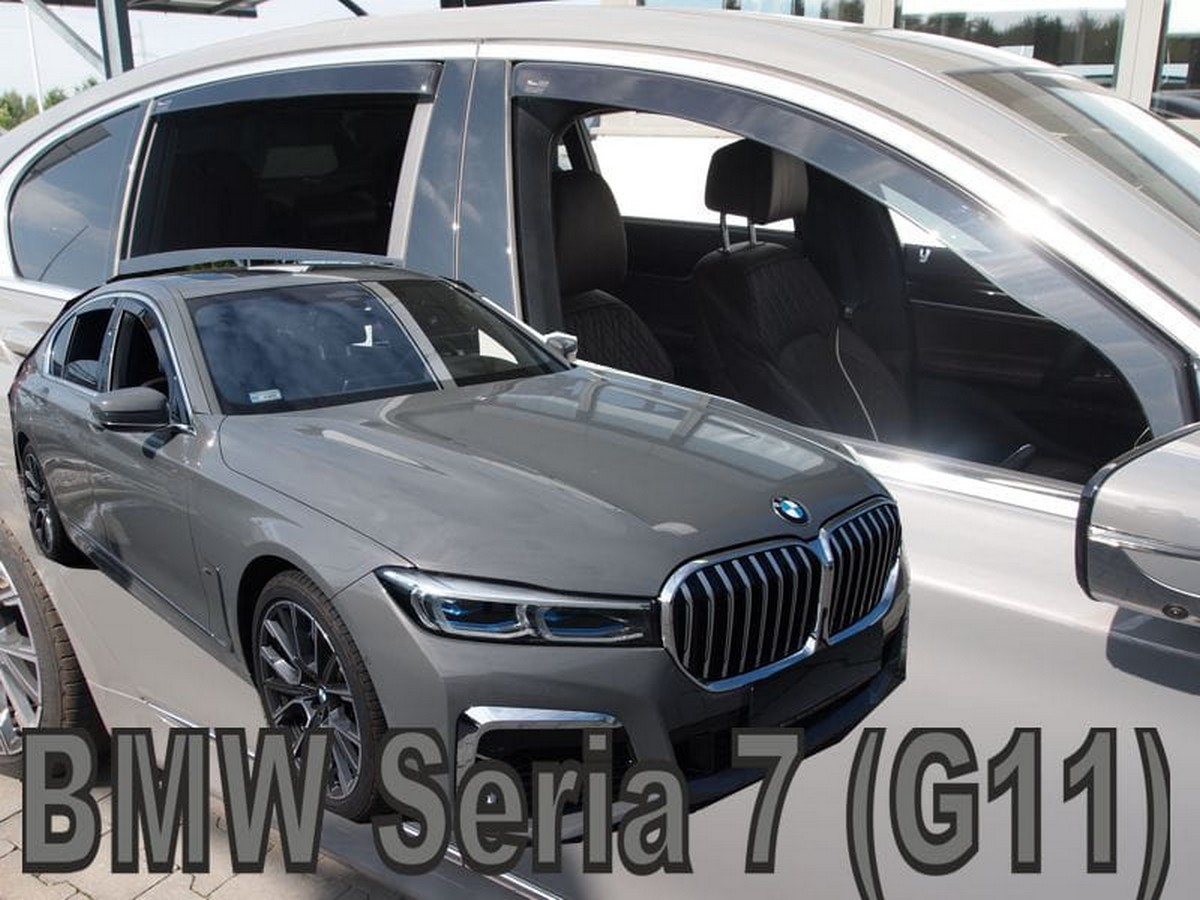 Větrné clony - ofuky oken (deflektory, plexi), BMW 7, G11, 2015- , přední + zadní