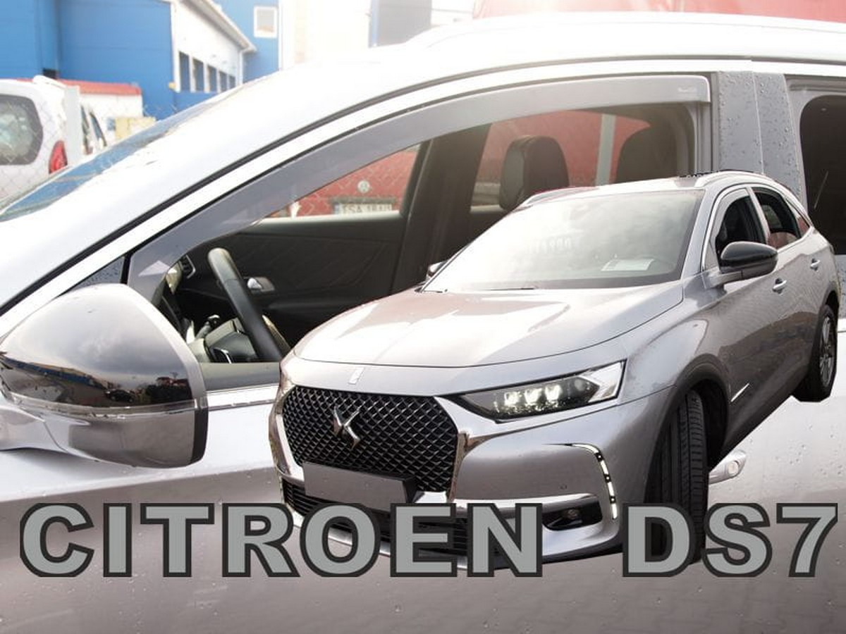 Větrné clony - ofuky oken (deflektory, plexi), Citroen DS7 Crossback, 2018- , přední