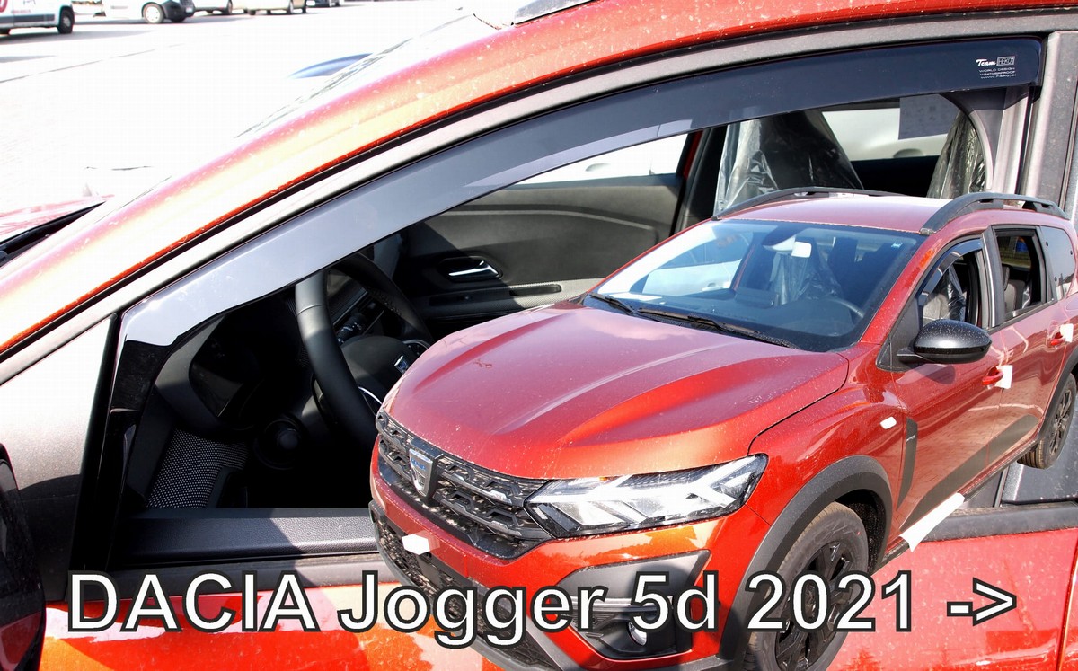 Větrné clony - ofuky oken (deflektory, plexi), Dacia Jogger, 2021- , přední