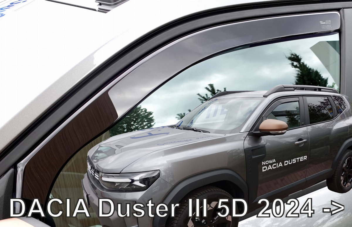 Větrné clony - ofuky oken (deflektory, plexi), Dacia Duster III, 2024- , přední
