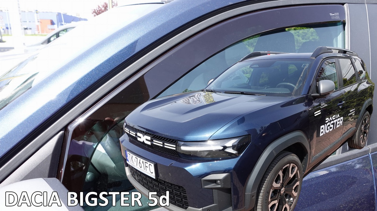 Větrné clony - ofuky oken (deflektory, plexi), Dacia Bigster, 2024- , přední