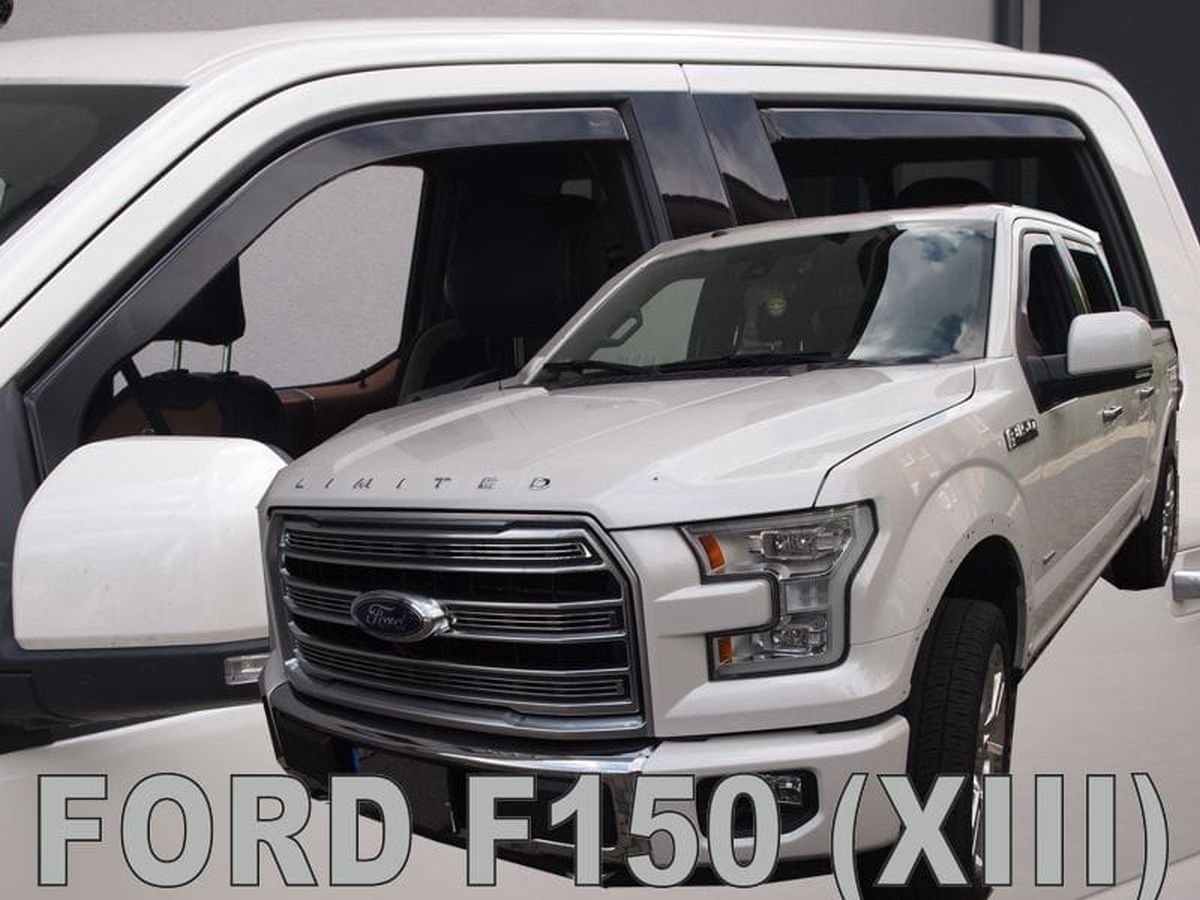 Větrné clony - ofuky oken (deflektory, plexi), Ford F-150, 2015- , přední + zadní