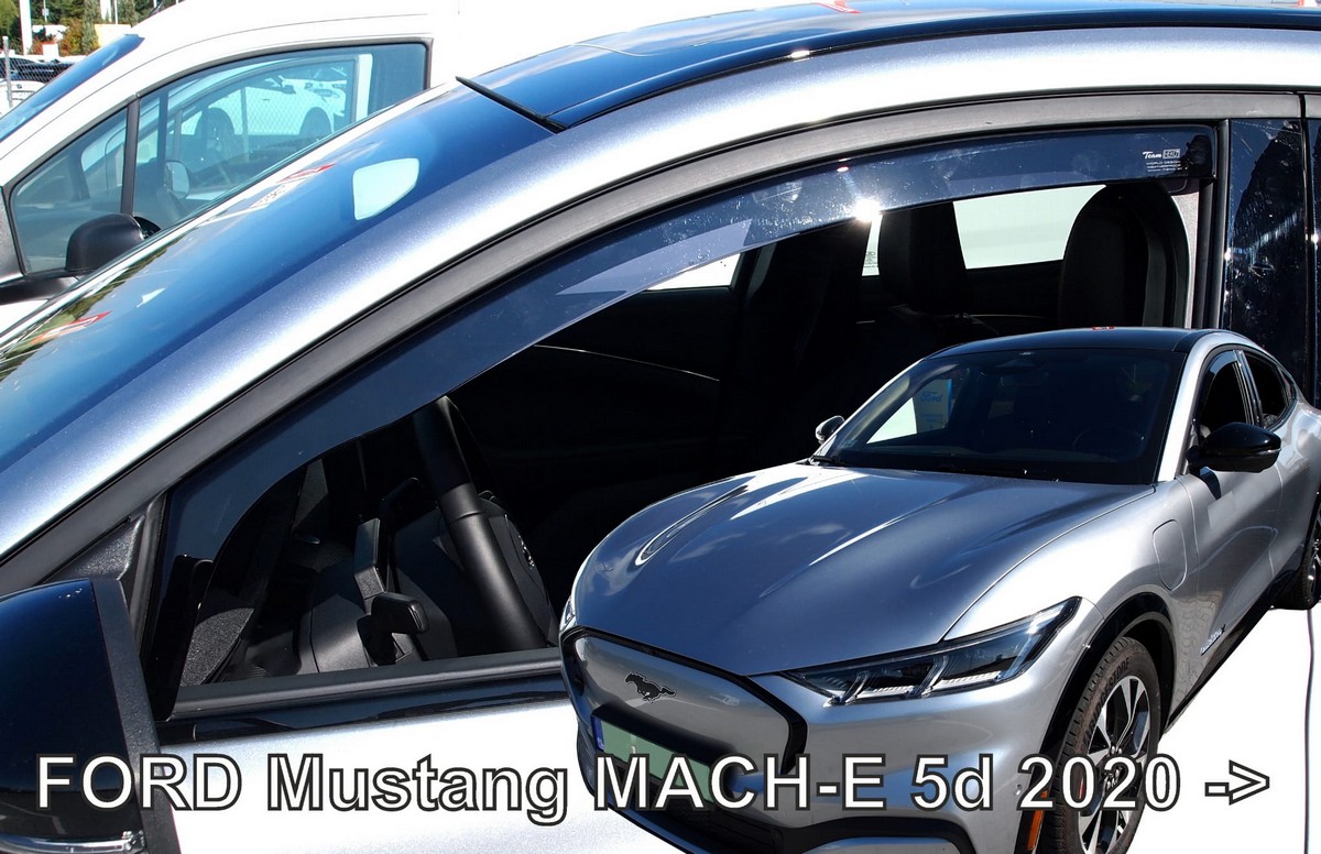 Větrné clony - ofuky oken (deflektory, plexi), Ford Mustang Mach-E, 2020- , přední