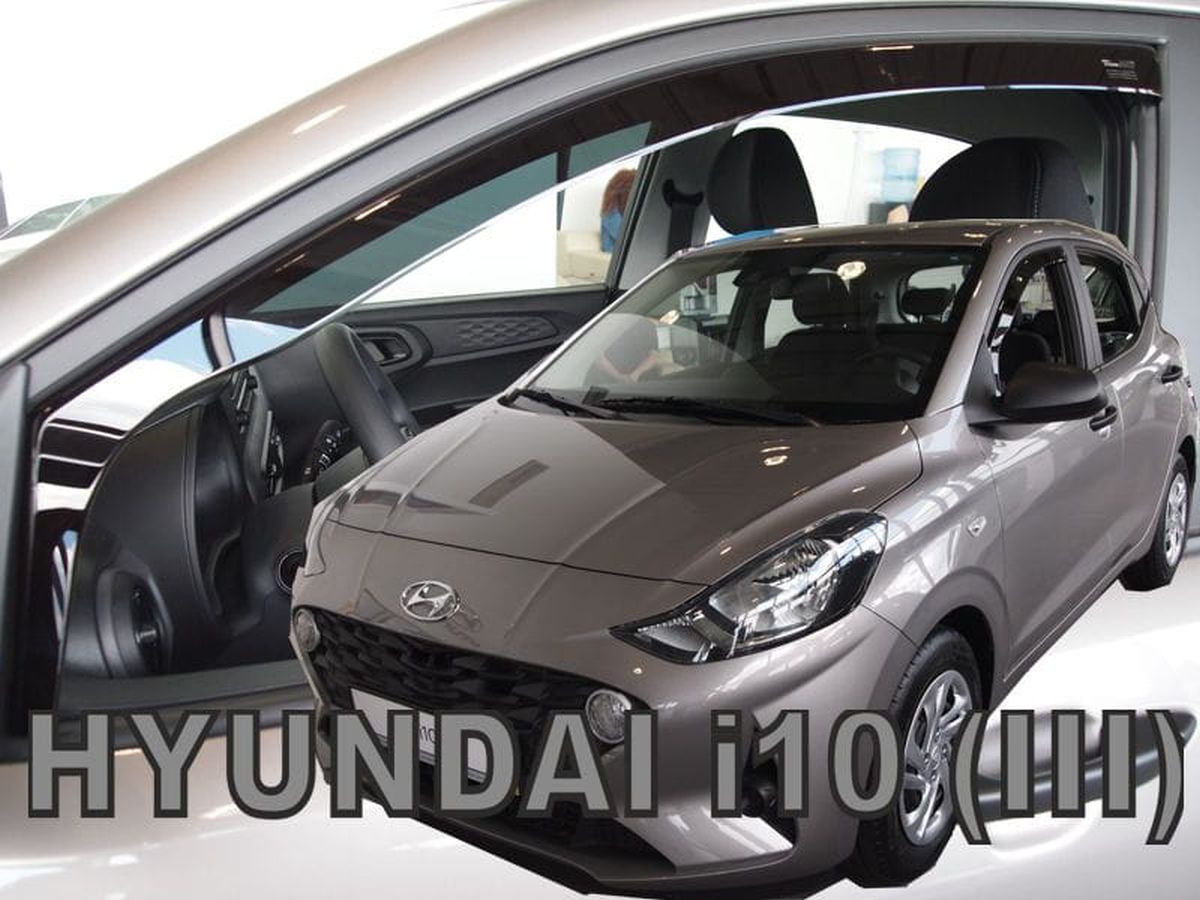 Větrné clony - ofuky oken (deflektory, plexi), Hyundai i10 III, 2019- , přední