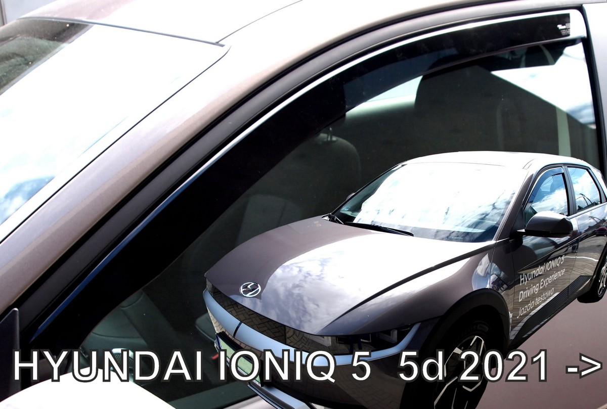 Větrné clony - ofuky oken (deflektory, plexi), Hyundai Ioniq 5, 2021- , přední
