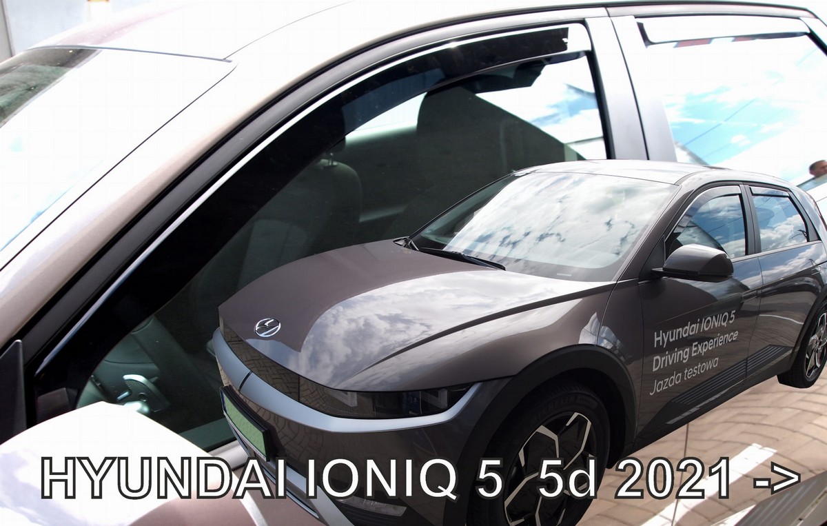 Větrné clony - ofuky oken (deflektory, plexi), Hyundai Ioniq 5, 2021- , přední + zadní