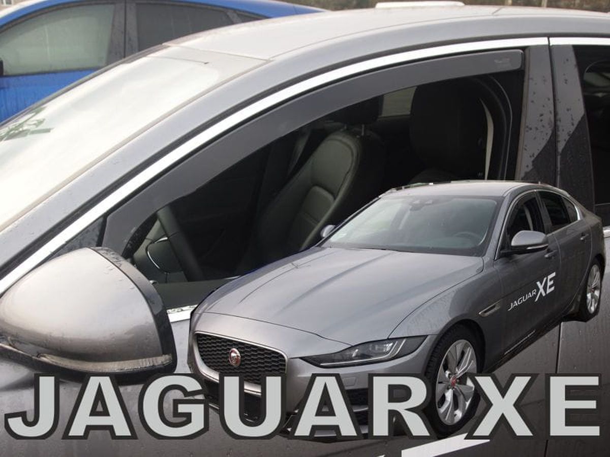 Větrné clony - ofuky oken (deflektory, plexi), Jaguar XE, 2015- , přední