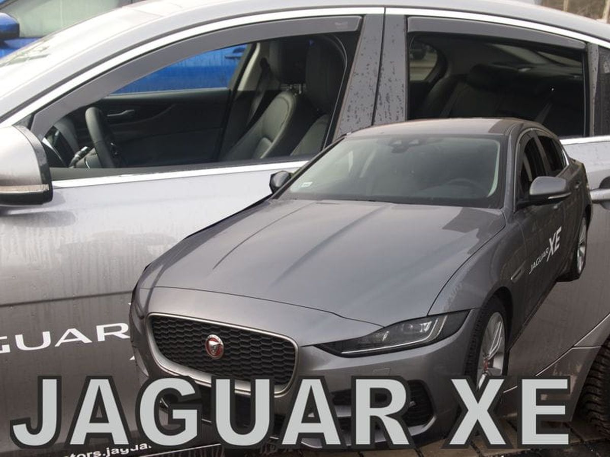 Větrné clony - ofuky oken (deflektory, plexi), Jaguar XE, 2015- , přední + zadní