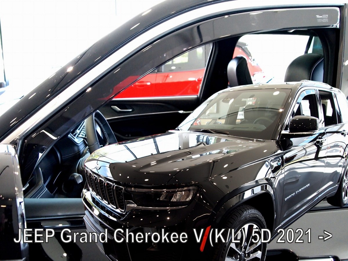 Větrné clony - ofuky oken (deflektory, plexi), Jeep Grand Cherokee, 2021- , přední