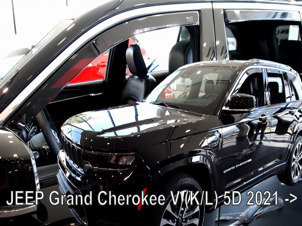 Větrné clony - ofuky oken (deflektory, plexi), Jeep Grand Cherokee, 2021- , přední + zadní