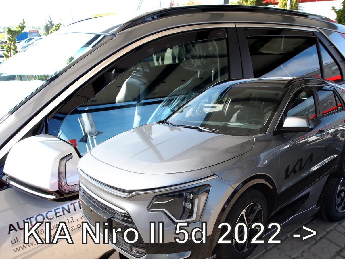 Větrné clony - ofuky oken (deflektory, plexi), Kia Niro II, 2022- , přední + zadní