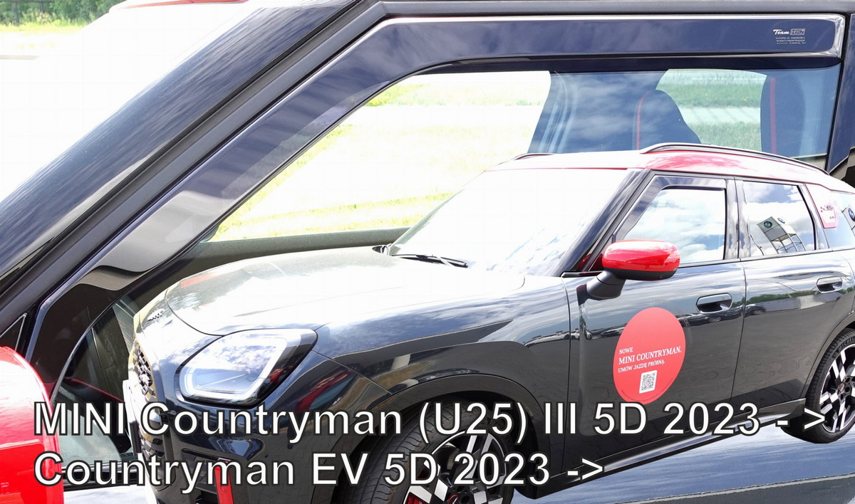 Větrné clony - ofuky oken (deflektory, plexi), Mini Countryman III, 2024- , přední