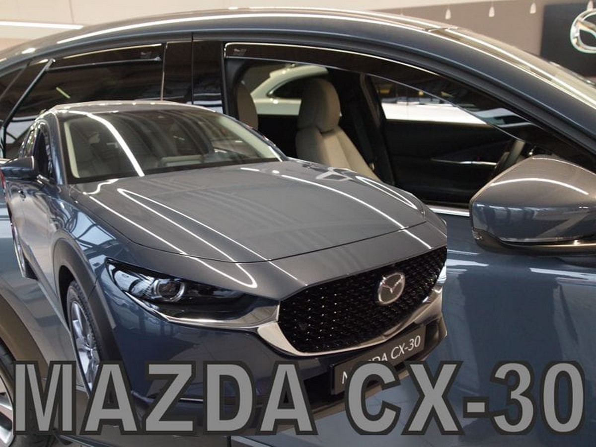 Větrné clony - ofuky oken (deflektory, plexi), Mazda CX-30, 2019- , přední + zadní