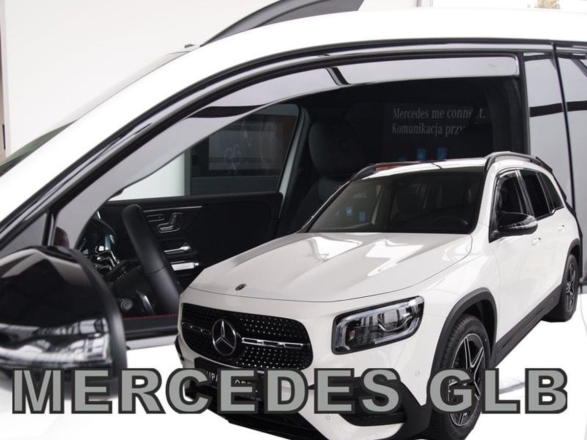 Větrné clony - ofuky oken (deflektory, plexi), Mercedes GLB X247, 2019- , přední