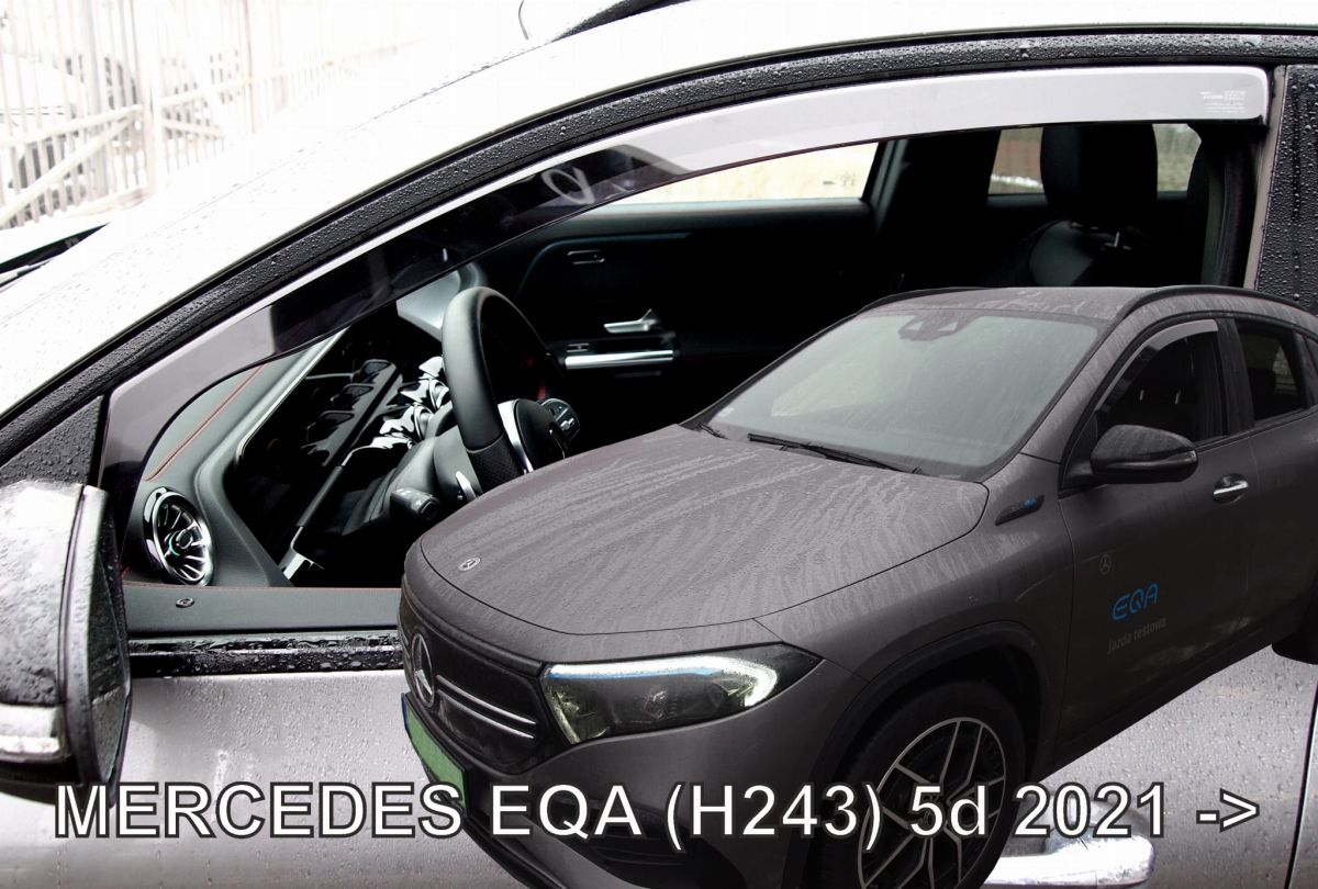 Větrné clony - ofuky oken (deflektory, plexi), mercedes EQA, H243, 2021- , přední