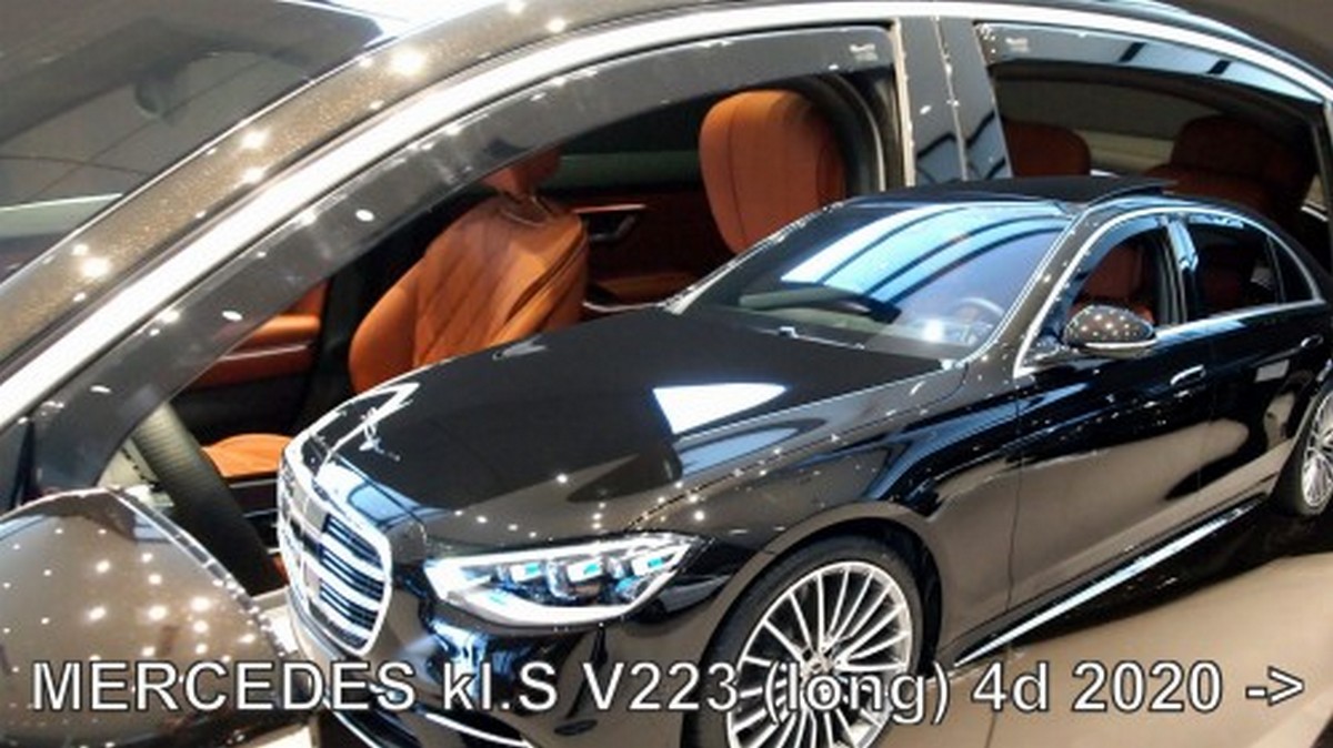Větrné clony - ofuky oken (deflektory, plexi), Mercedes S-Klasse, V233, 2020- , Long version, P+Z