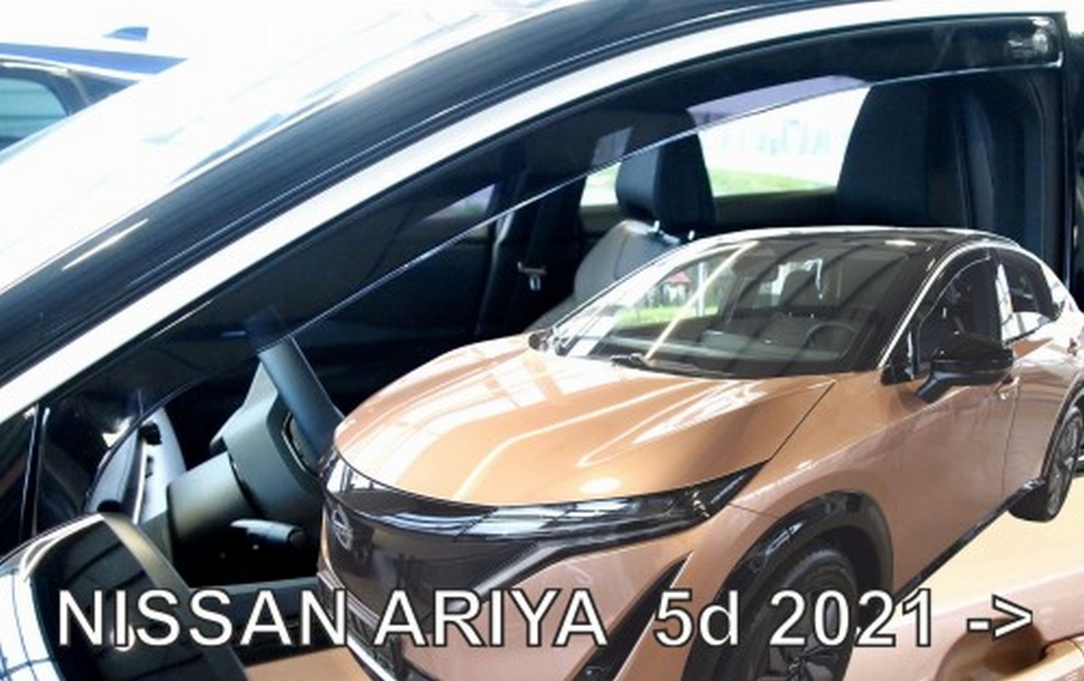 Větrné clony - ofuky oken (deflektory, plexi), Nissan Ariya, 2022- , přední