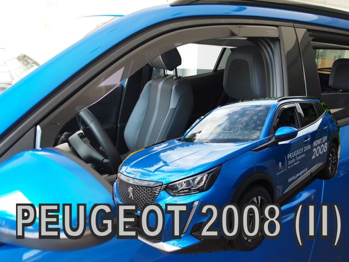 Větrné clony - ofuky oken (deflektory, plexi), Peugeot 2008 II, 2019- , přední