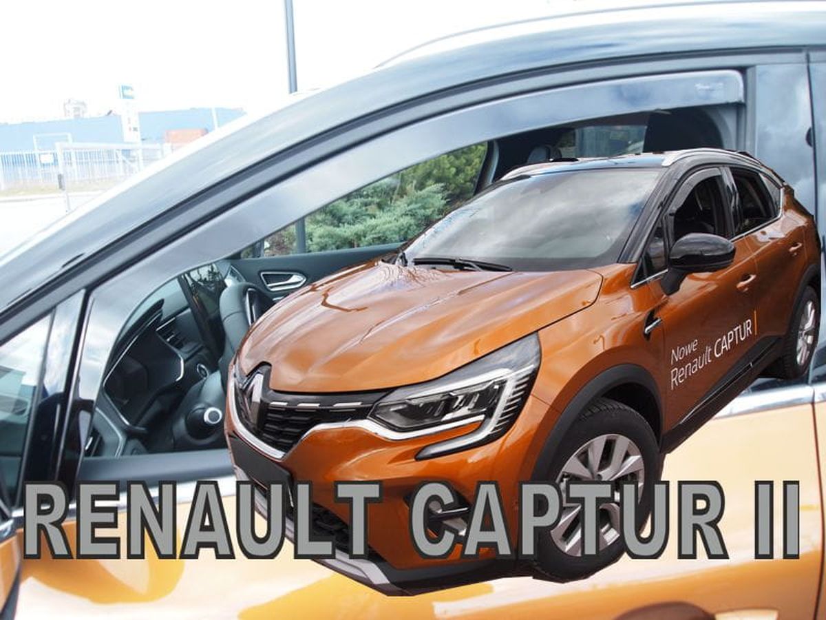 Větrné clony - ofuky oken (deflektory, plexi), Renault Captur II, 2019- , přední