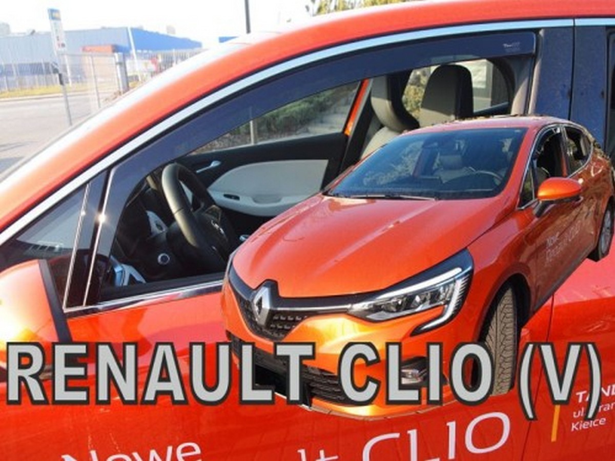 Větrné clony - ofuky oken (deflektory, plexi), Renault Clio V, 2019- , přední