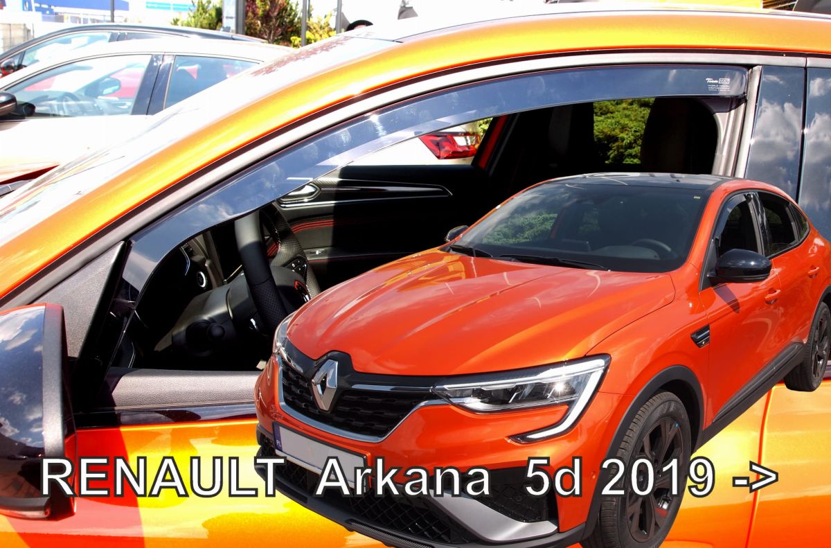 Větrné clony - ofuky oken (deflektory, plexi), Renault Arkana, 2019- , přední