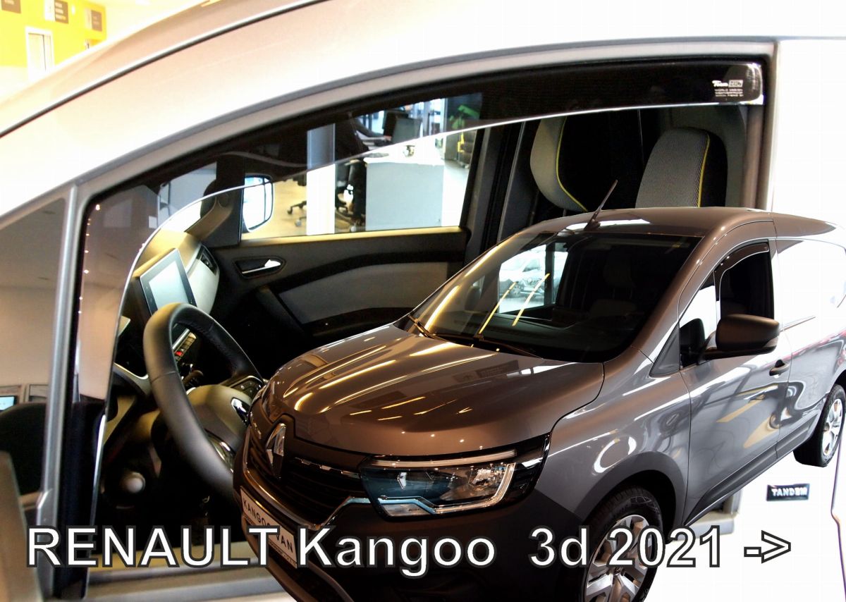 Větrné clony - ofuky oken (deflektory, plexi), Renault Kangoo III, 2021- , 3 dveř., přední