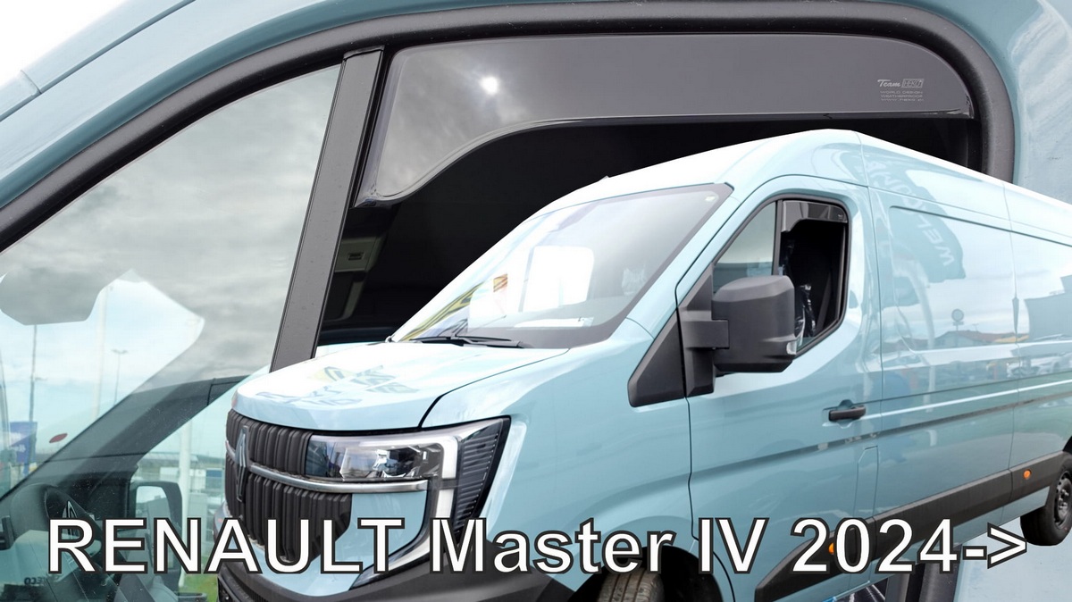 Větrné clony - ofuky oken (deflektory, plexi), Renault Master IV, 2024- , krátké