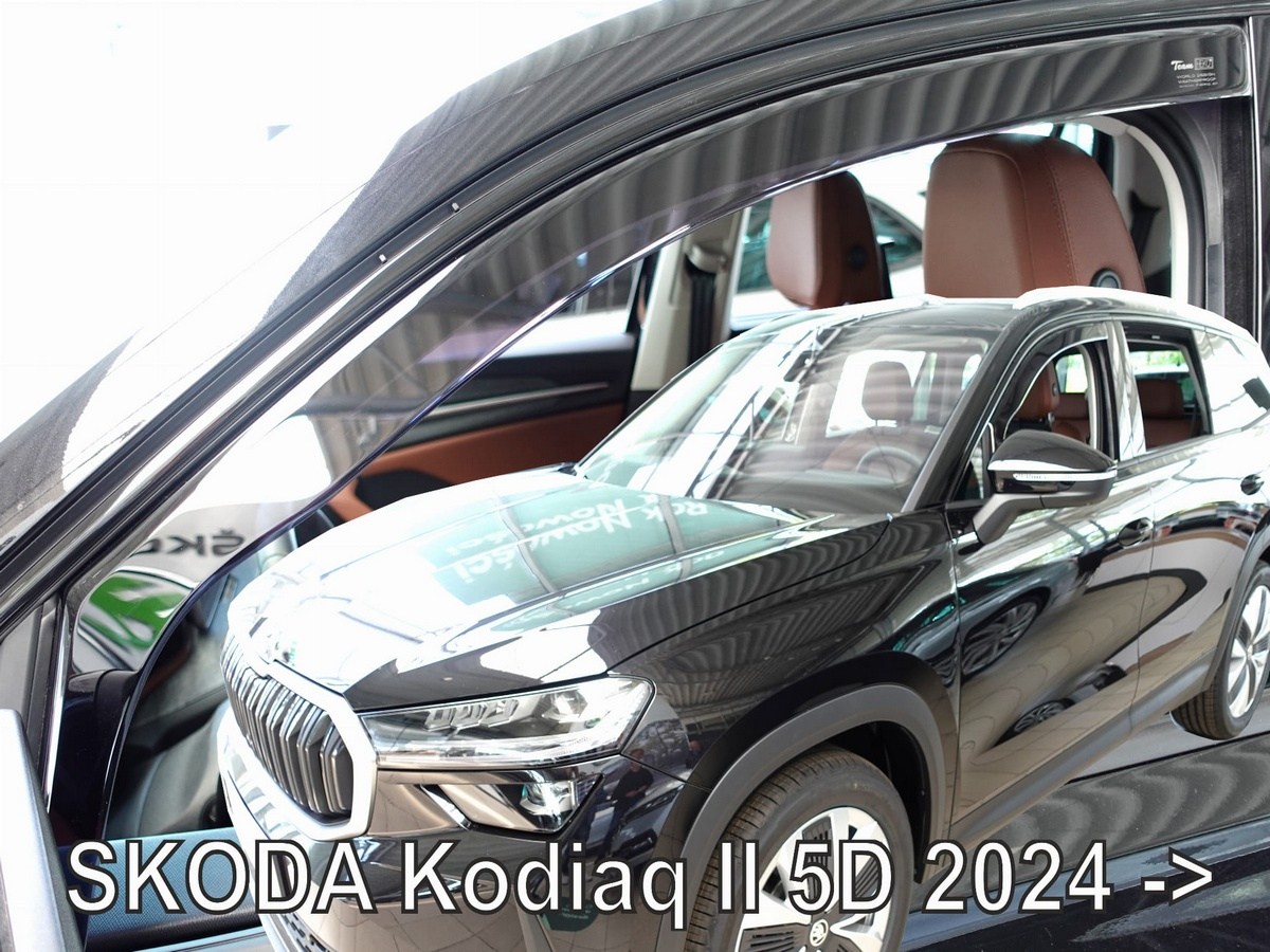 Větrné clony - ofuky oken (deflektory, plexi), Škoda Kodiaq II, 2024- , přední