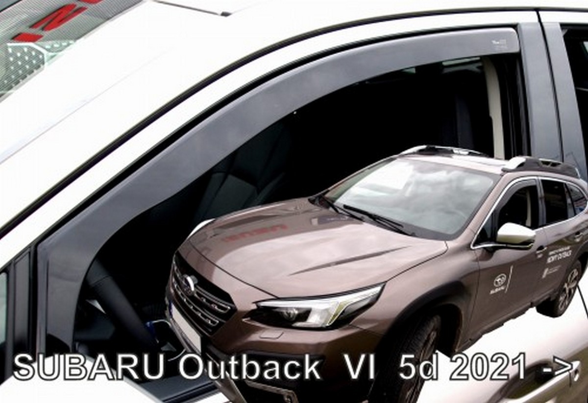 Větrné clony - ofuky oken (deflektory, plexi), Subaru Outback VI, 2021- , přední