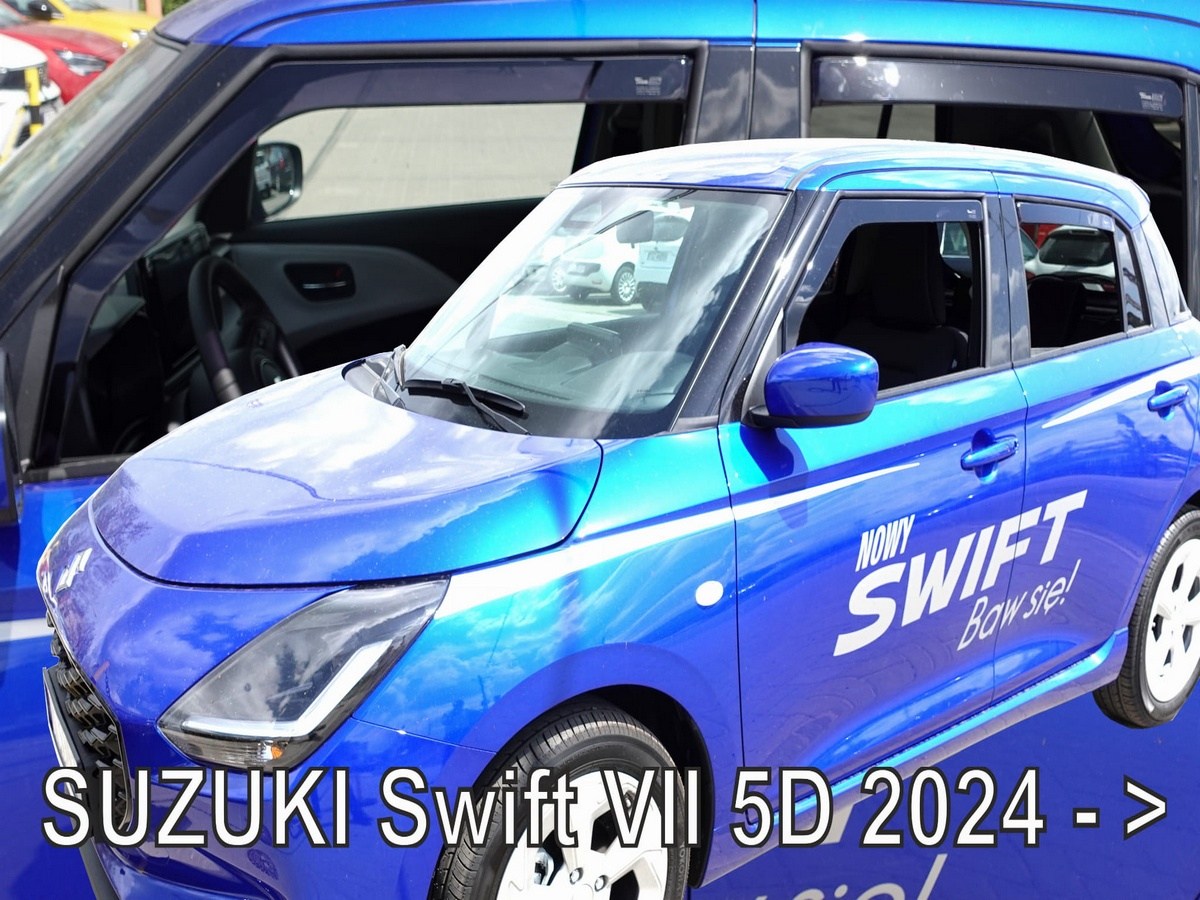 Větrné clony - ofuky oken (deflektory, plexi), Suzuki Swift, 2024- , přední + zadní