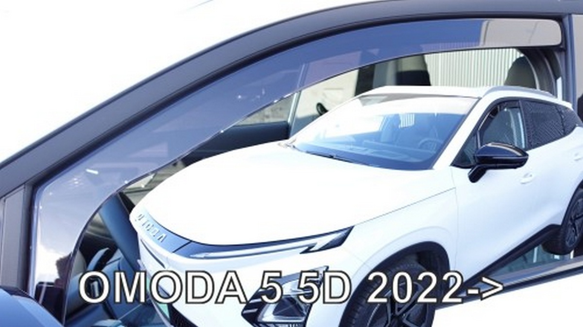 Větrné clony - ofuky oken (deflektory, plexi), Omoda 5, 2022- , přední