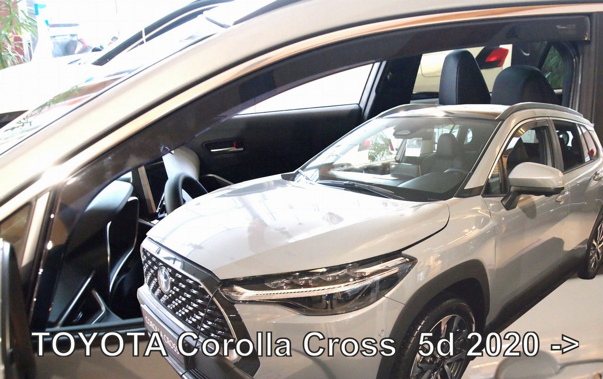Větrné clony - ofuky oken (deflektory, plexi), Toyota Corolla Cross, 2022- , přední
