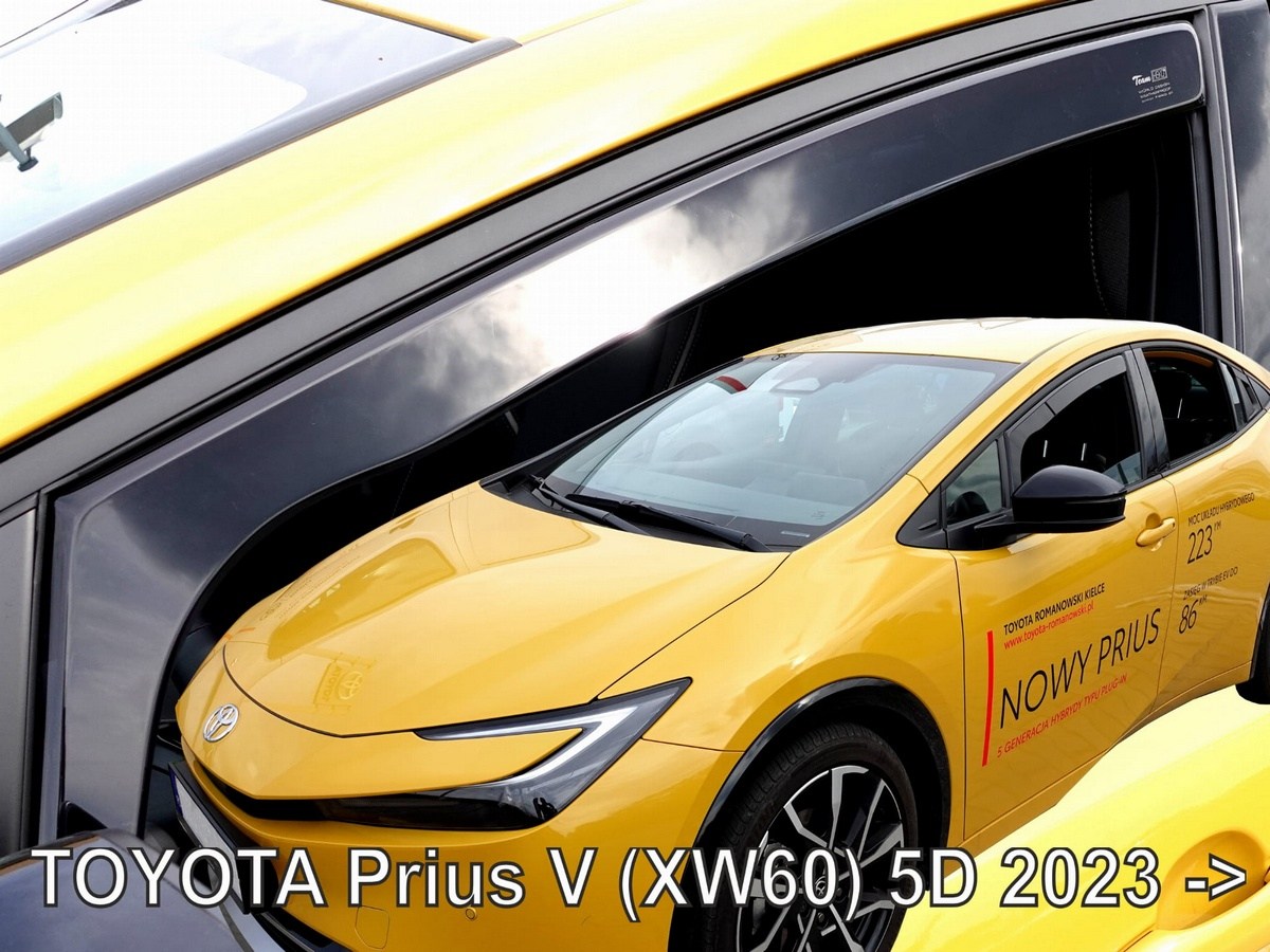 Větrné clony - ofuky oken (deflektory, plexi), Toyota Prius V, 2023- , přední