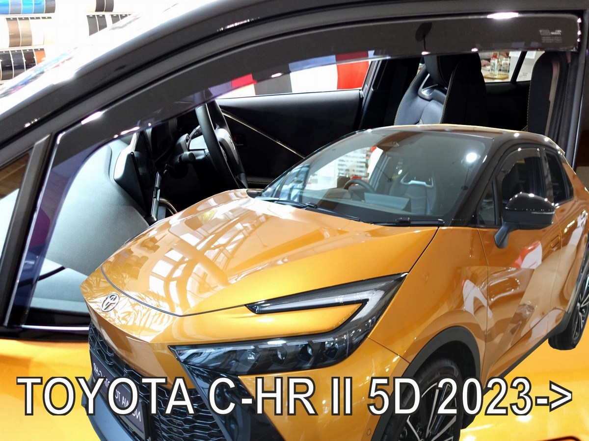 Větrné clony - ofuky oken (deflektory, plexi), Toyota C-HR, 2023- , přední