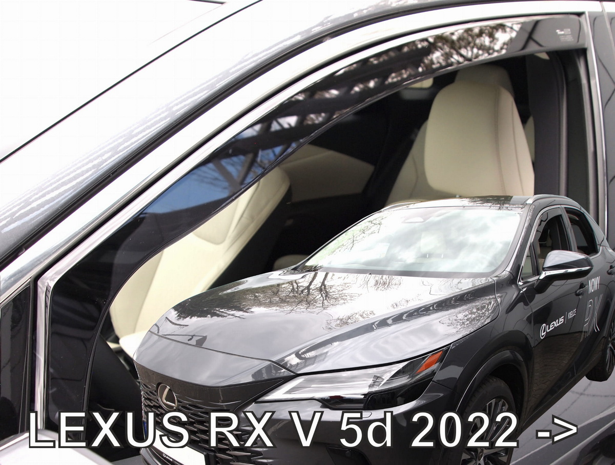 Větrné clony - ofuky oken (deflektory, plexi), Lexus RX, 2023- , přední