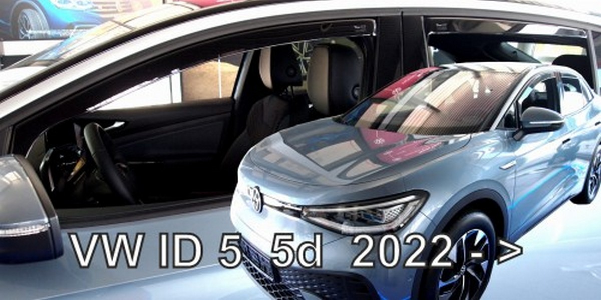 Větrné clony - ofuky oken (deflektory, plexi), VW ID.5, 2022- , přední + zadní