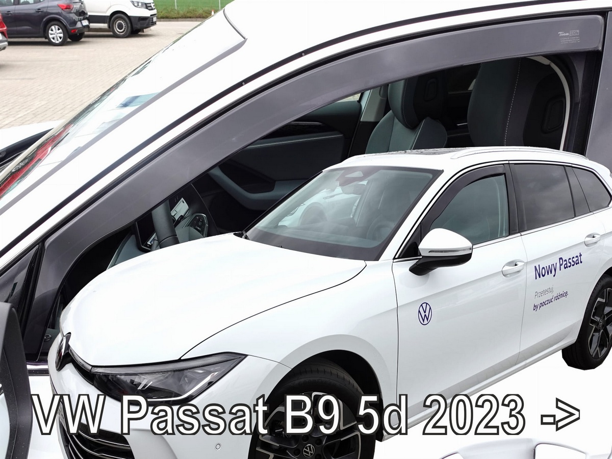 Větrné clony - ofuky oken (deflektory, plexi), VW Passat B9, 2024- , přední